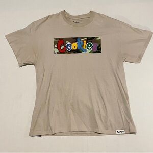 Cookies SF Camo Box Logo Graphic T-Shirt Tan Beige XL Streetwear